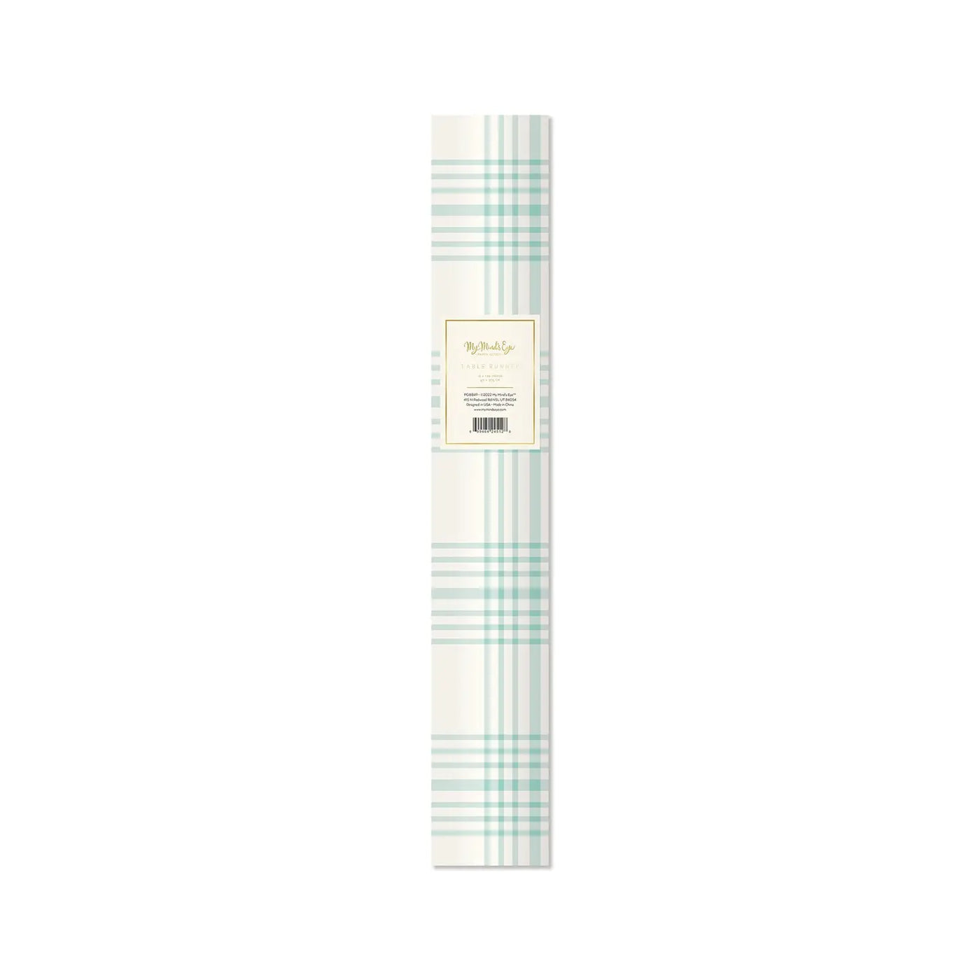 Blue Plaid Table Runner - My Minds Eye - Tablecover - Edie & Eve