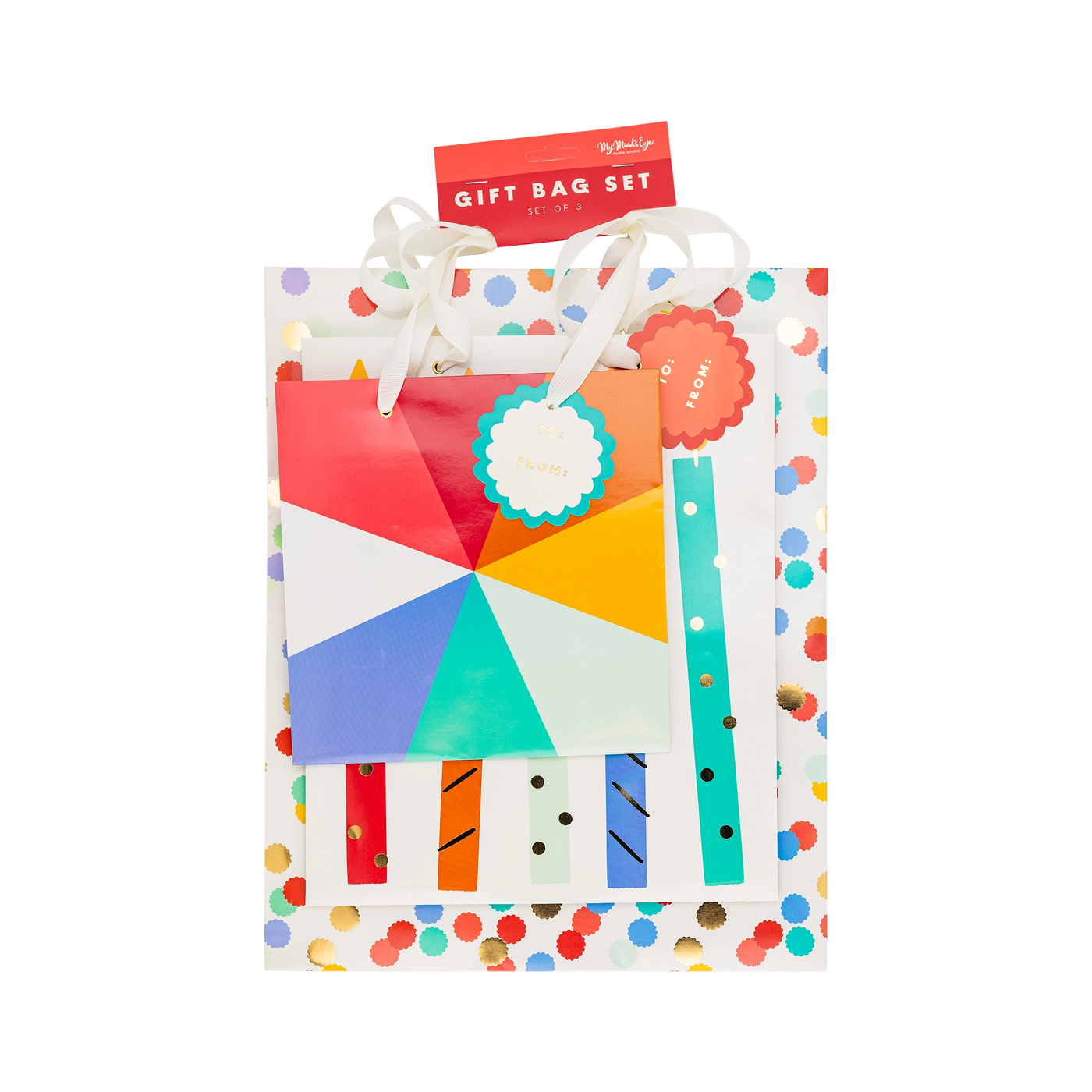 Birthday Gift Bags (Pk3) - My Minds Eye - Gift Bags - Edie & Eve
