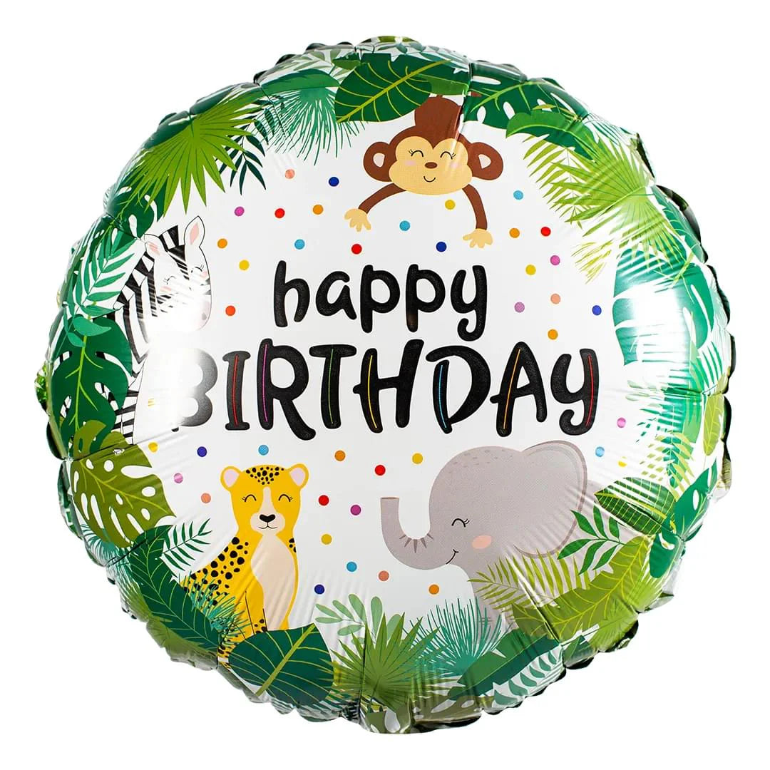 Happy Birthday Jungle Balloon - Themed Foils - Edie & Eve