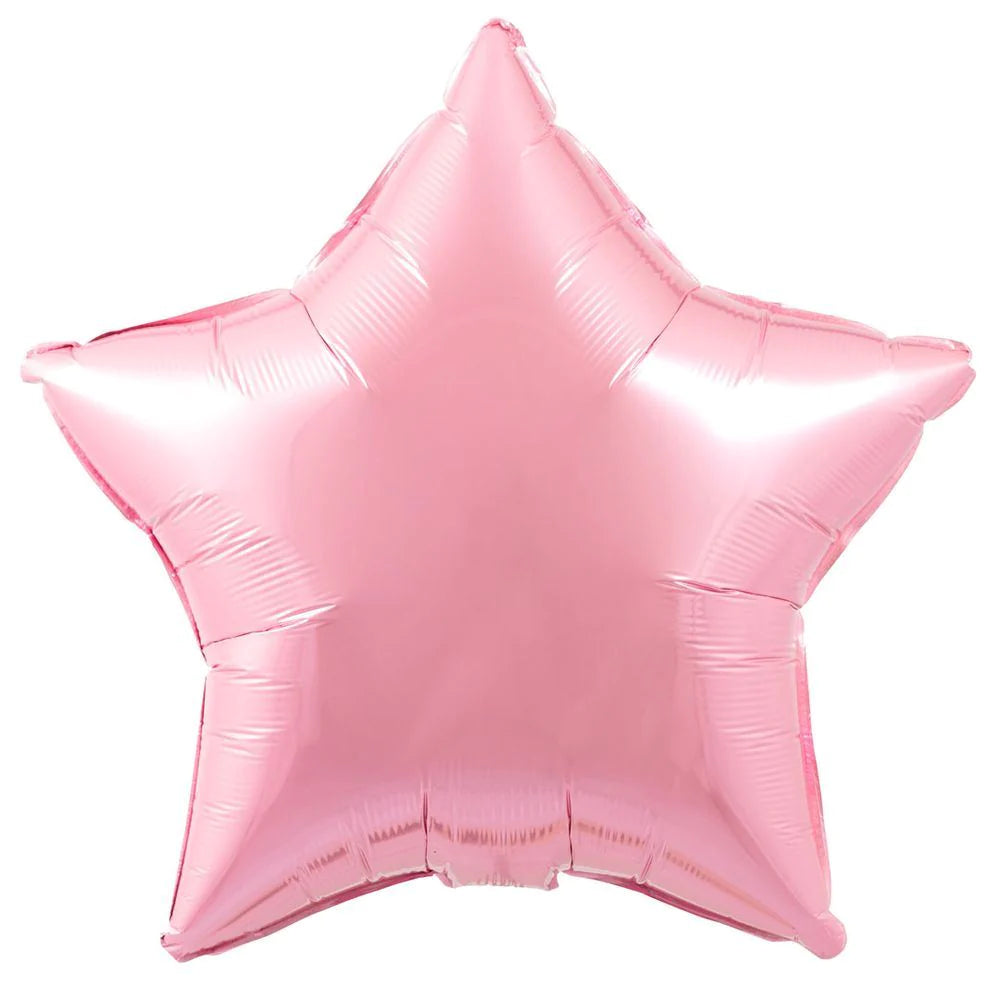 Pearl Light Pink Star Foil Balloon - Plain Foils - Edie & Eve