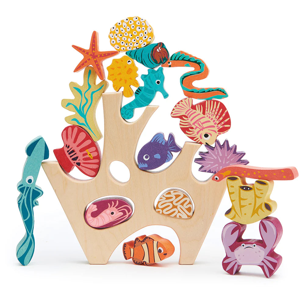 Tender Leaf Toy Stacking Coral Reef - Wooden Toys - Edie & Eve
