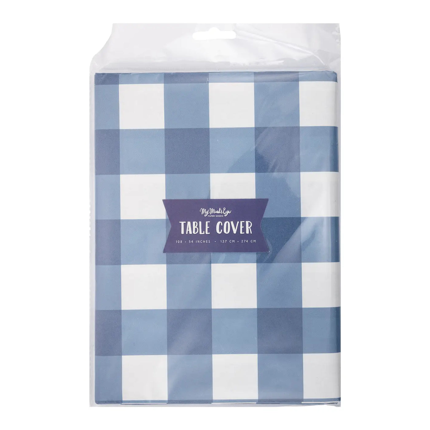 Blue Gingham Tablecover - My Minds Eye - Tablecover - Edie & Eve