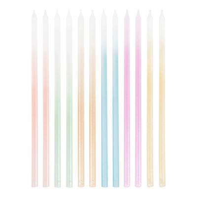 Tall Pastel Ombre Candles - Ginger Ray - Candles - Edie & Eve